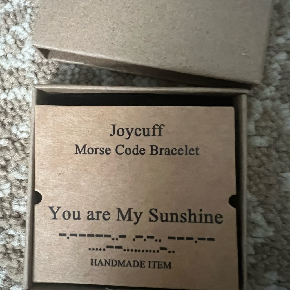 Joycuff Silver Morse Code Bracelet - image 2